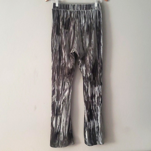 Urban Outfitters Alura Velvet Flare Pant Olive Green Grey High Waist Stretch - Picture 11 of 16